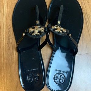 Tory Burch mini Miller black Jelly Thong Sandal
